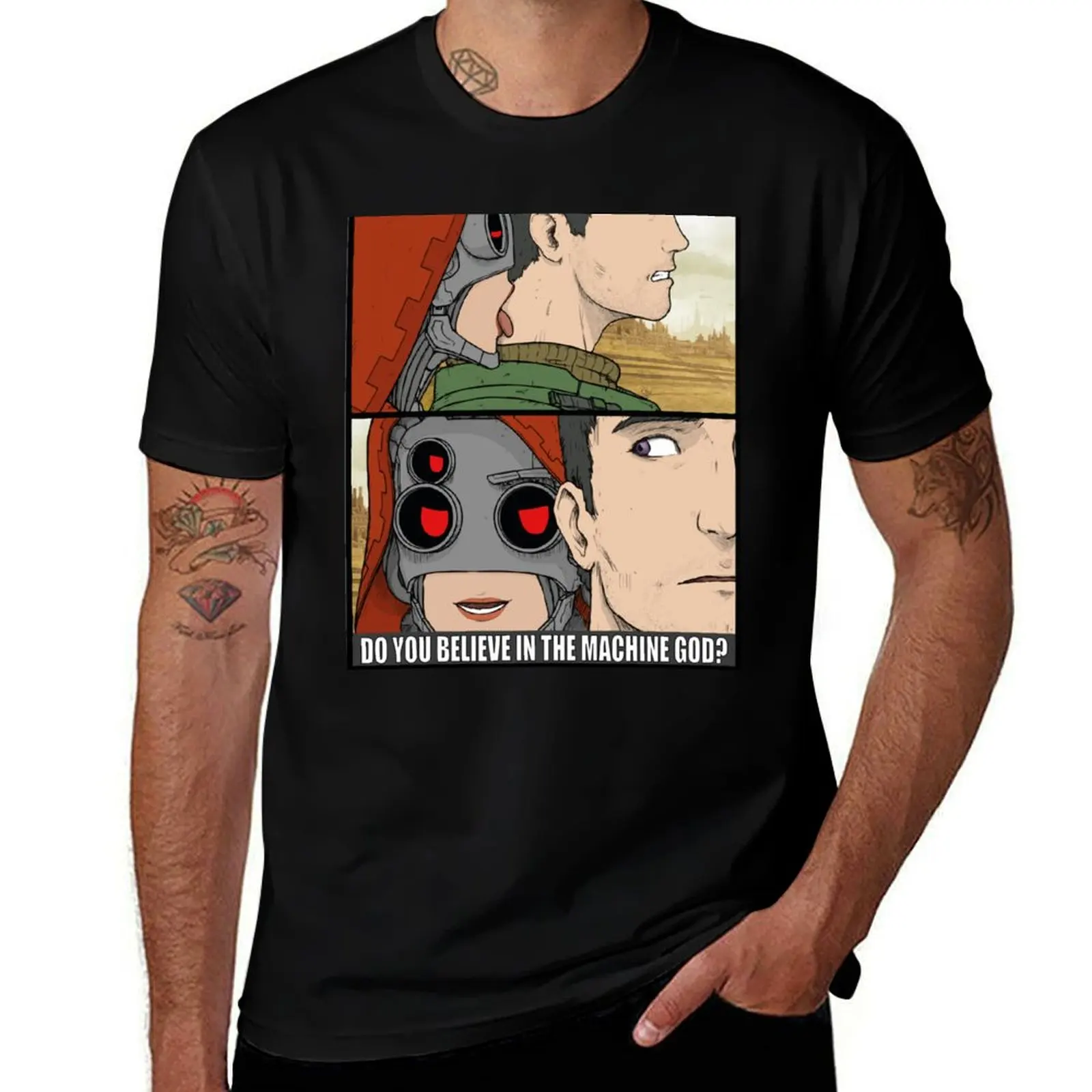 Do You Believe In The Machine God Admech TechPriestess Print T-Shirt graphic t shirts cotton graphic tees t shirts for men
Do You Believe In The Machine God Admech TechPriestess Print T-Shirt graphic t shirts cotton graphic tees t shirts for men