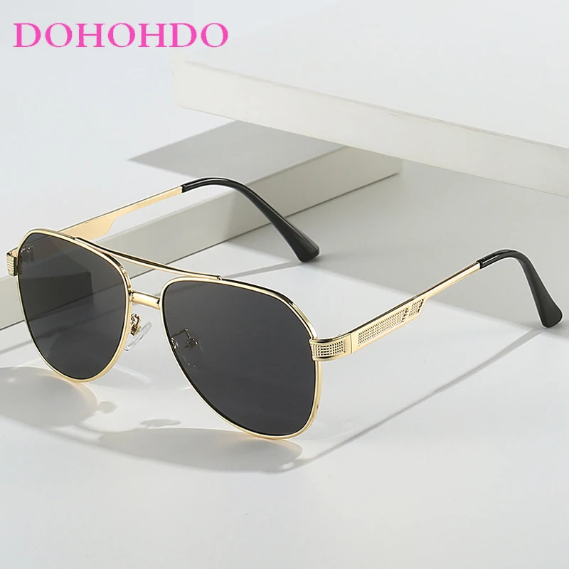 Metal Twin Bridge Pilot Women Sunglasses Fashion Brand Designer Big Frame Punk Sunglass Men Outdoor Driving Eyewear Unisex UV400
Metal Twin Bridge Pilot Women Sunglasses Fashion Brand Designer Big Frame Punk Sunglass Men Outdoor Driving Eyewear Unisex UV400