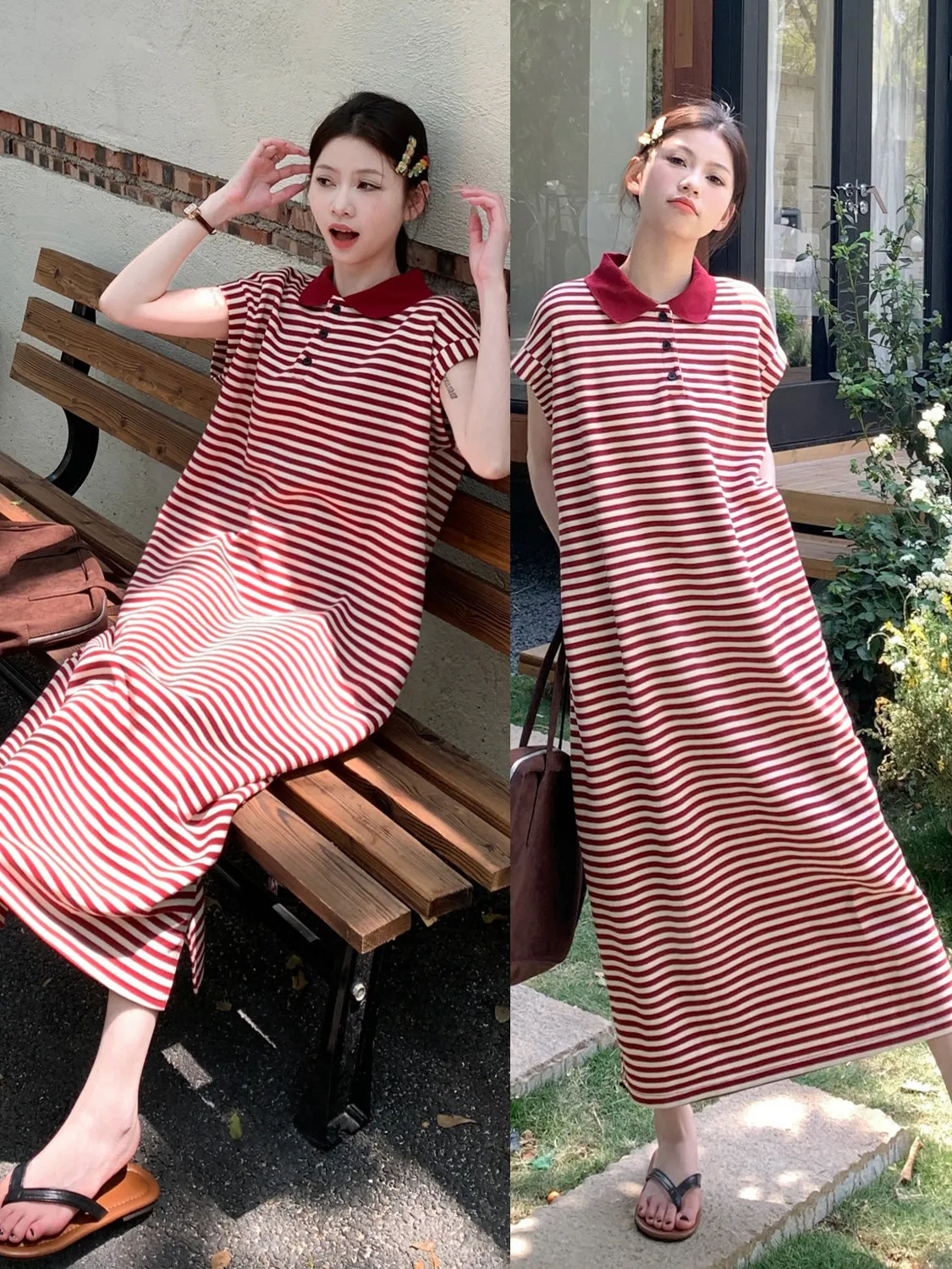 Original Casual Anti-Aging Neck Stripe Dress Women's Spring Summer High Waist Loose T-Shirt Long Dress H-Style Cotton Sp...
Original Casual Anti-Aging Neck Stripe Dress Women's Spring Summer High Waist Loose T-Shirt Long Dress H-Style Cotton Sp...