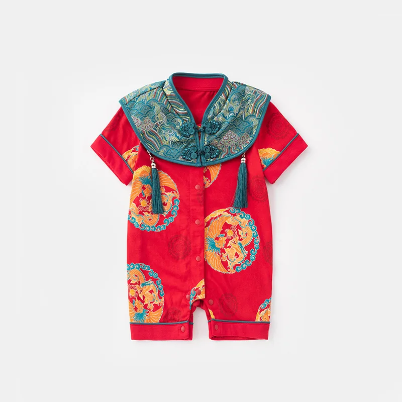 Chinese Baby Clothes 2025 Summer Red Newborn Jumpsuit Full Moon Female Baby Hundred Day Climbing Dress Hundred Day Banquet
Chinese Baby Clothes 2025 Summer Red Newborn Jumpsuit Full Moon Female Baby Hundred Day Climbing Dress Hundred Day Banquet