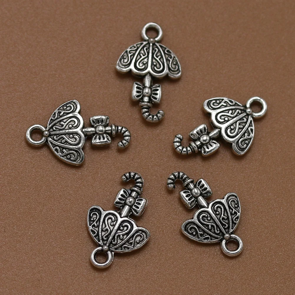 50pcs Butterfly Knot Umbrella Pendant Alloy Silver Diy Charm For Necklace Bracelet Jewelry Making Craft Keychain
50pcs Butterfly Knot Umbrella Pendant Alloy Silver Diy Charm For Necklace Bracelet Jewelry Making Craft Keychain