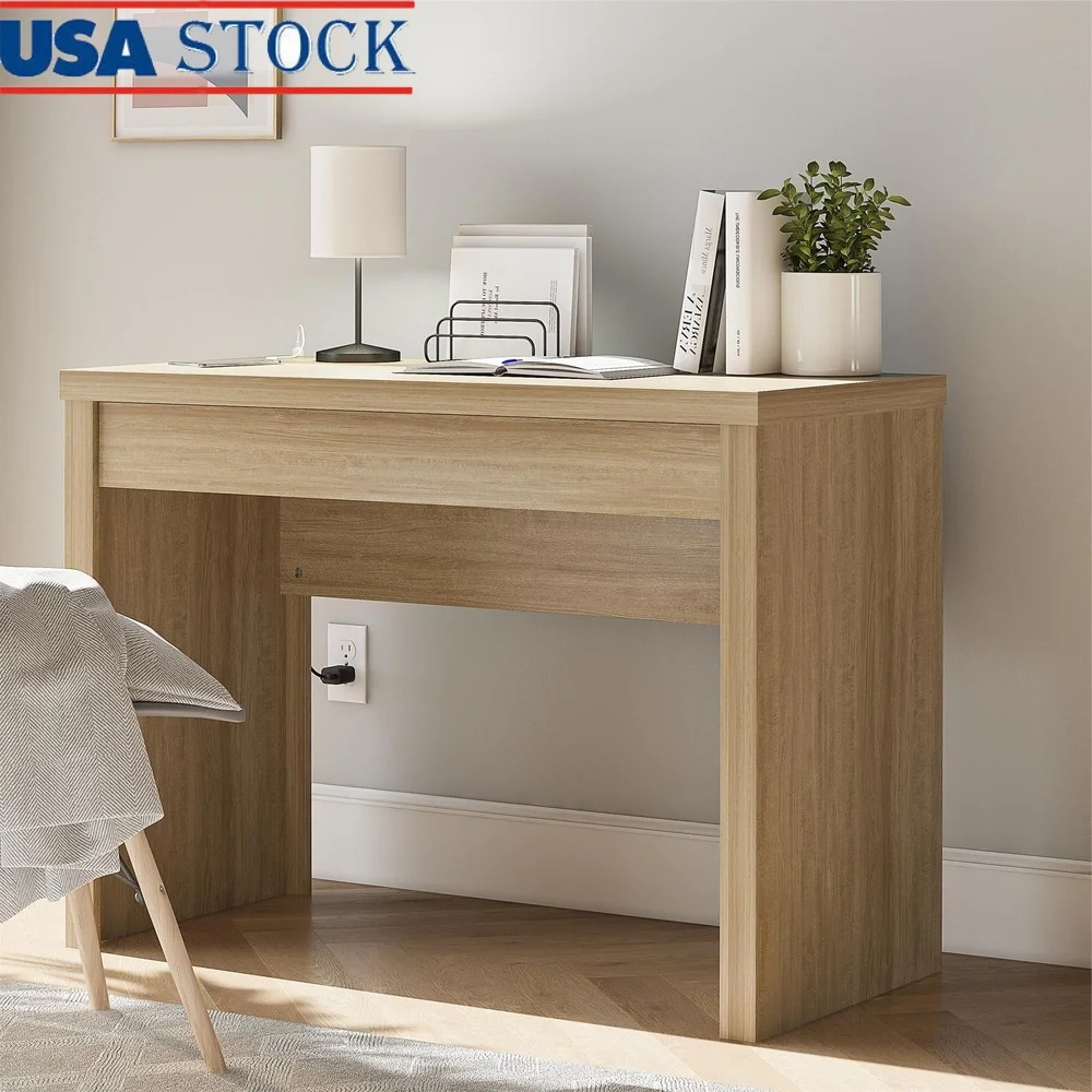 Sleek Modern Writing Desk with USB Ports Drawer Home Office College Dorm Durable Engineered Wood Minimalist Design Efficient 
Sleek Modern Writing Desk with USB Ports Drawer Home Office College Dorm Durable Engineered Wood Minimalist Design Efficient