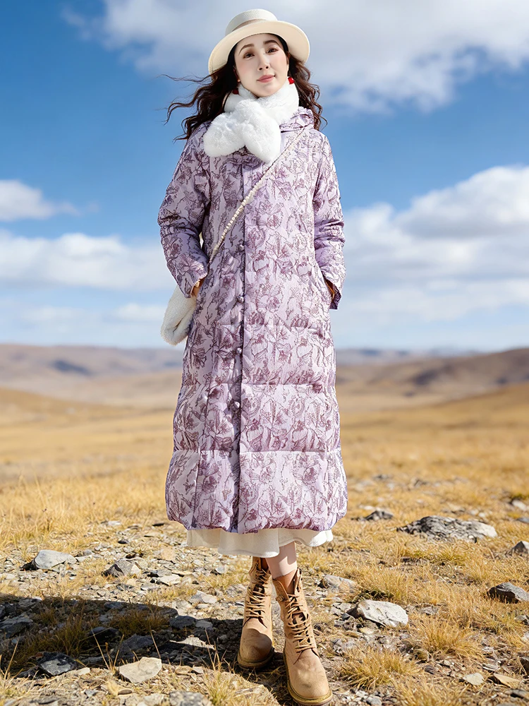 Ele Retro Chinese Sle Long Thiened Embroidered Jaet Women's down Coat Floral Patterned Asymmetrical Hemline
Ele Retro Chinese Sle Long Thiened Embroidered Jaet Women's down Coat Floral Patterned Asymmetrical Hemline