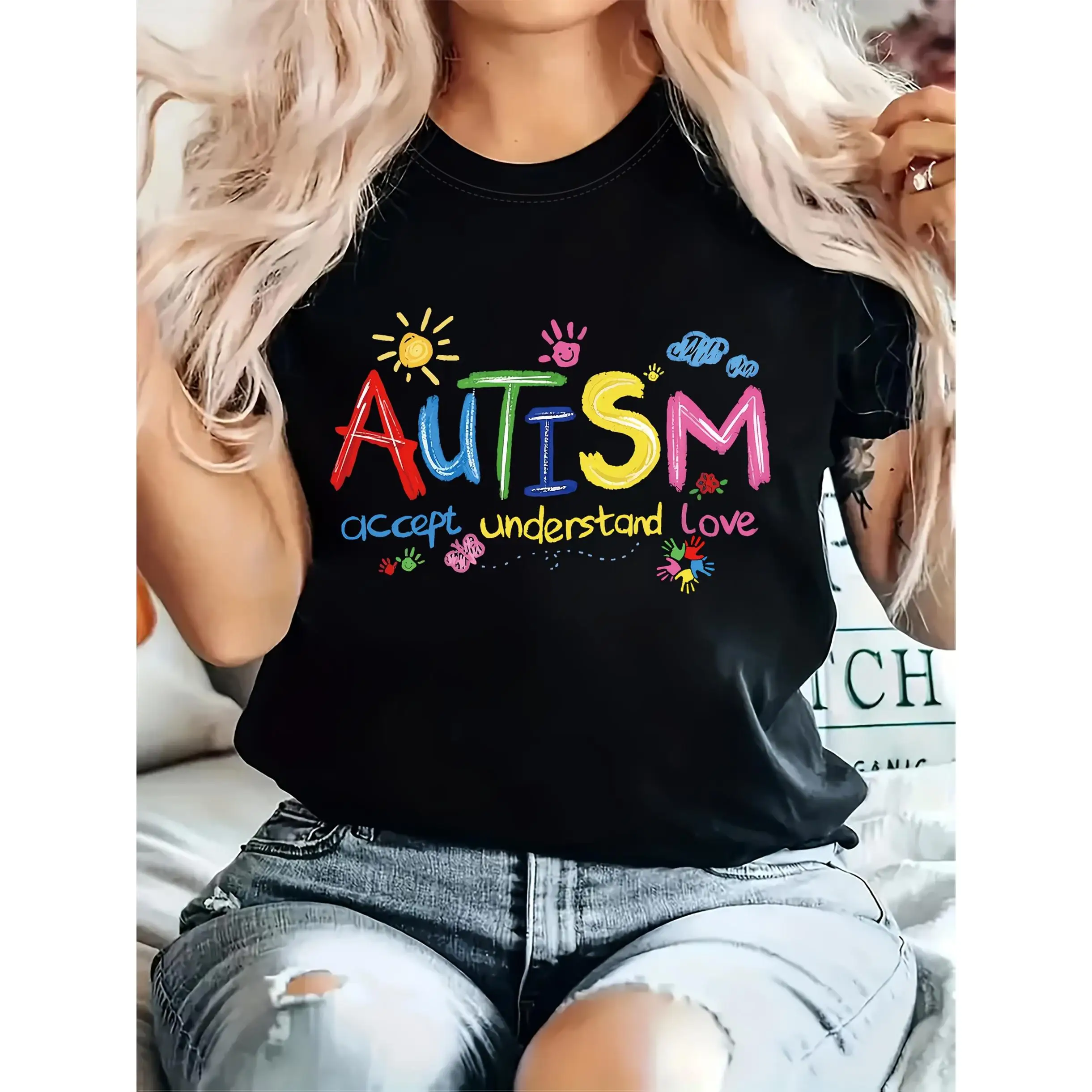 Autism Awareness T-shirt Accept Understand Love Graphic Tee for Men Women Support Autism Puzzle Piece Shirt
Autism Awareness T-shirt Accept Understand Love Graphic Tee for Men Women Support Autism Puzzle Piece Shirt