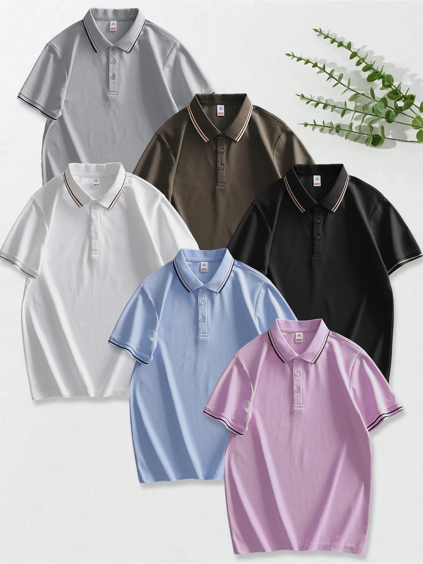 6PCS Men's Summer Fashion Polo Shirt Casual Simple Commuter Tops Loose Breathable Comfortable Skin-friendly Short Sleeve
6PCS Men's Summer Fashion Polo Shirt Casual Simple Commuter Tops Loose Breathable Comfortable Skin-friendly Short Sleeve