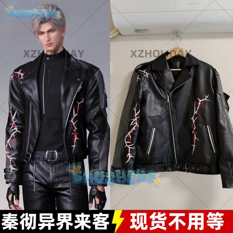 Shusheng Love And Deepspace Sylus Cosplay Costume Uniform Handsome and Fashionable Leather Coat Halloween Carnival Party for Men
Shusheng Love And Deepspace Sylus Cosplay Costume Uniform Handsome and Fashionable Leather Coat Halloween Carnival Party for Men