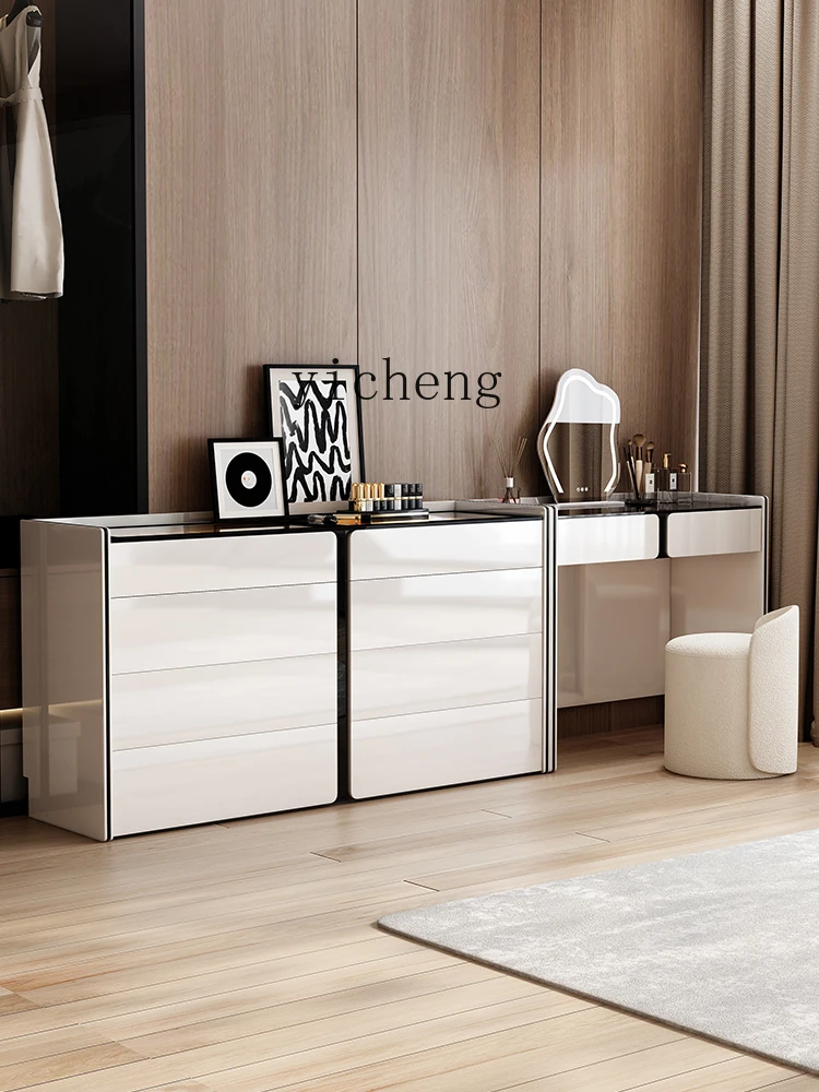 XL light luxury chest dresser integrated master bedroom bedside storage cabinet combination makeup table
XL light luxury chest dresser integrated master bedroom bedside storage cabinet combination makeup table