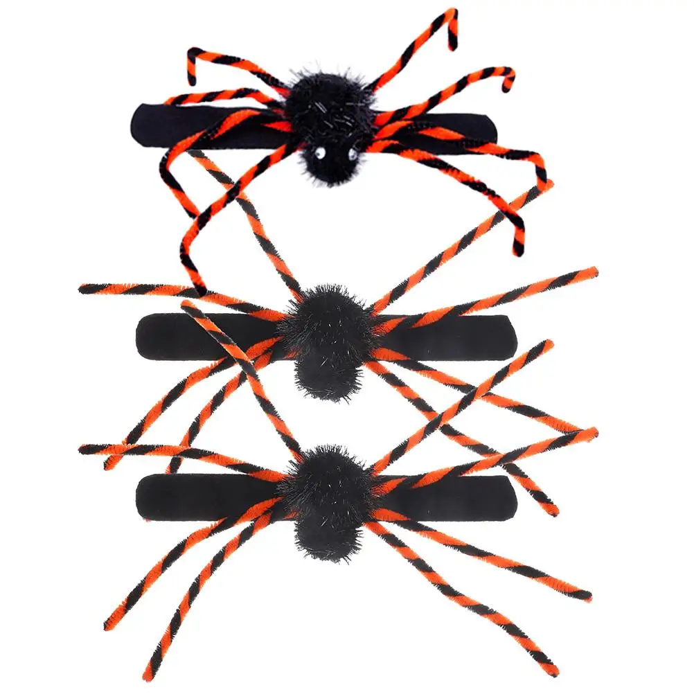 3 Pcs Spider Slap Bracelets Halloween Party Favors Fun Toys Lightweight Safe Material Wrist Decoration
3 Pcs Spider Slap Bracelets Halloween Party Favors Fun Toys Lightweight Safe Material Wrist Decoration