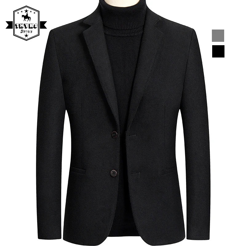 Black Blazer Men Woolen Suit Jacket Business Casual Slim Fit Wool Coats One Line Pocket Single Breasted Stylish Winter Overcoat
Black Blazer Men Woolen Suit Jacket Business Casual Slim Fit Wool Coats One Line Pocket Single Breasted Stylish Winter Overcoat