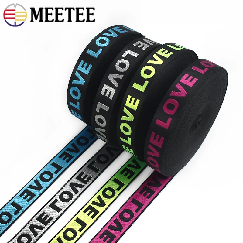 5Yards Meetee 25/38mm Nylon Jacquard Webbing LOVE Ribbon Band Backpack Bag Strap Sewing Clothes Belt Decorative Tape Accessories
5Yards Meetee 25/38mm Nylon Jacquard Webbing LOVE Ribbon Band Backpack Bag Strap Sewing Clothes Belt Decorative Tape Accessories