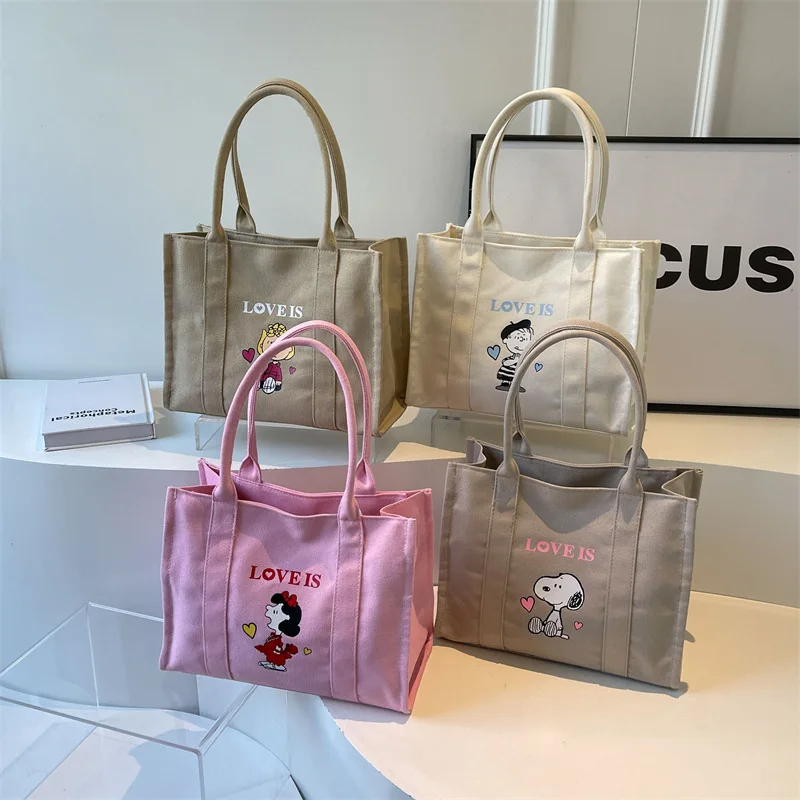 Cartoon Cute Snoopy Fashion Handbag Summer New Large Capacity Canvas Bag Tote Bag Shoulder Bag
Cartoon Cute Snoopy Fashion Handbag Summer New Large Capacity Canvas Bag Tote Bag Shoulder Bag