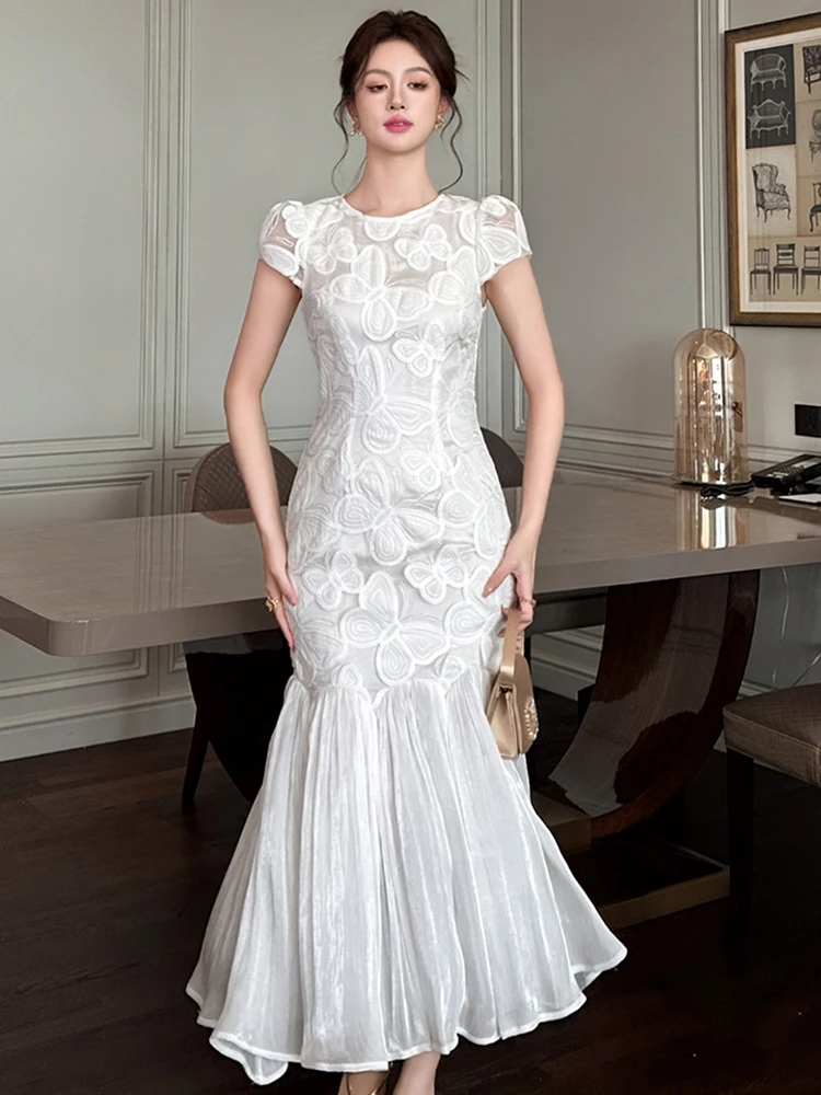 Роскошное обручальное белое платье, женское элегантное кружевное облегающее платье с рыбьим хвостом, милое вечернее длинное платье на день рождения
Роскошное обручальное белое платье, женское элегантное кружевное облегающее платье с рыбьим хвостом, милое вечернее длинное платье на день рождения