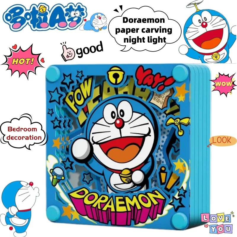 New Doraemon Cartoon Animation Peripheral Paper Carving Nightlight Holiday Gift Secondary Creative Bedroom Decoration Ornaments
New Doraemon Cartoon Animation Peripheral Paper Carving Nightlight Holiday Gift Secondary Creative Bedroom Decoration Ornaments
