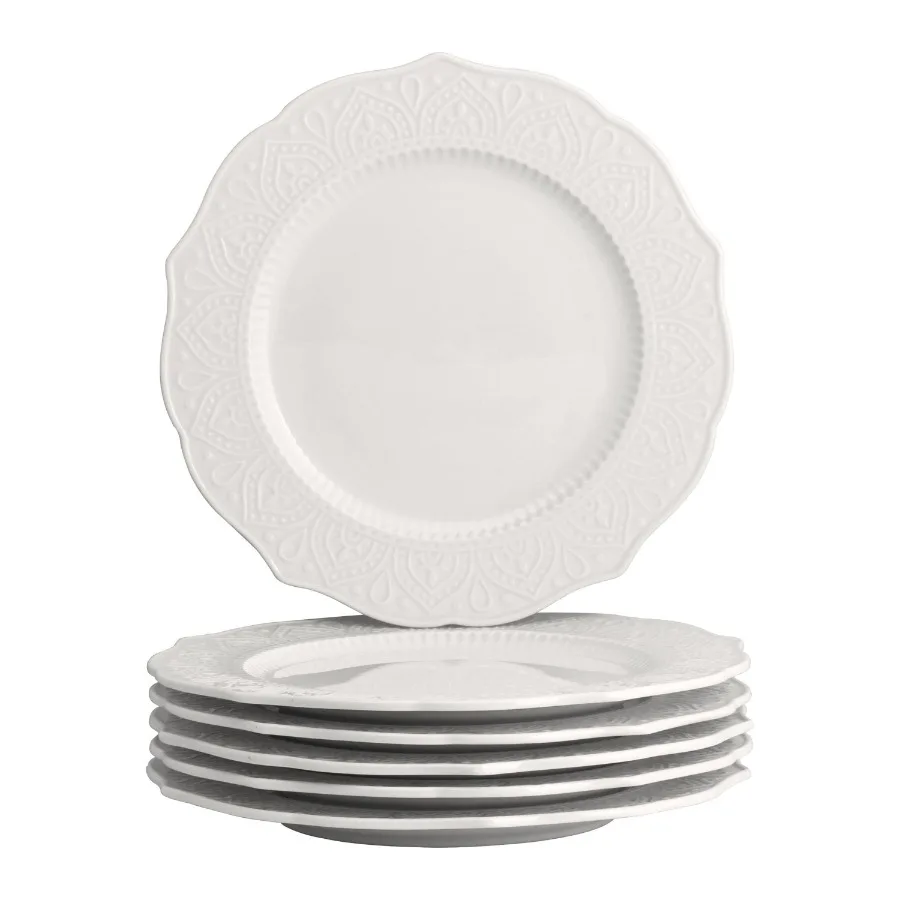 Dahlia Porcelain 7.75" Side Plate Set of 6 White
Dahlia Porcelain 7.75" Side Plate Set of 6 White