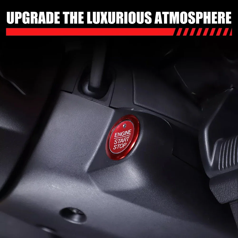 Red Aluminium Engine Start Stop Button Trim Cover For Ford T9 2023-2024 Red Aluminum Easy Installation Automobiles Parts
Red Aluminium Engine Start Stop Button Trim Cover For Ford T9 2023-2024 Red Aluminum Easy Installation Automobiles Parts
