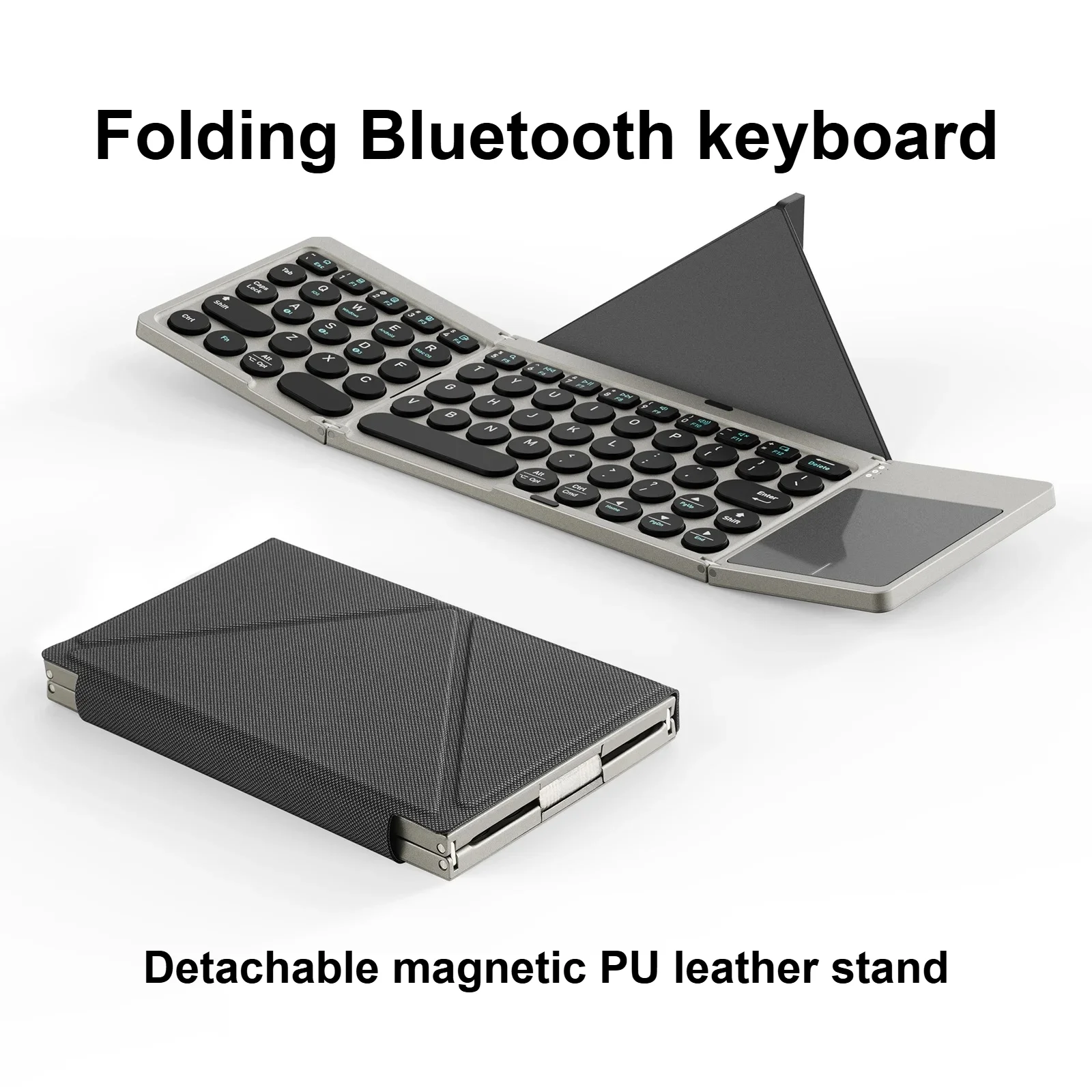NEW Mini Wireless Bluetooth Foldable Keyboard With Touchpad & Holder For Phones Tablets PC iOS Android Windows Compatible
NEW Mini Wireless Bluetooth Foldable Keyboard With Touchpad & Holder For Phones Tablets PC iOS Android Windows Compatible