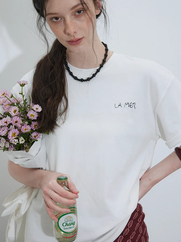 Женская футболка Lofi Choose свободного кроя с коротким рукавом, вышитыми белыми буквами, повседневный летний топ с круглым вырезом, стандартной длины
Женская футболка Lofi Choose свободного кроя с коротким рукавом, вышитыми белыми буквами, повседневный летний топ с круглым вырезом, стандартной длины