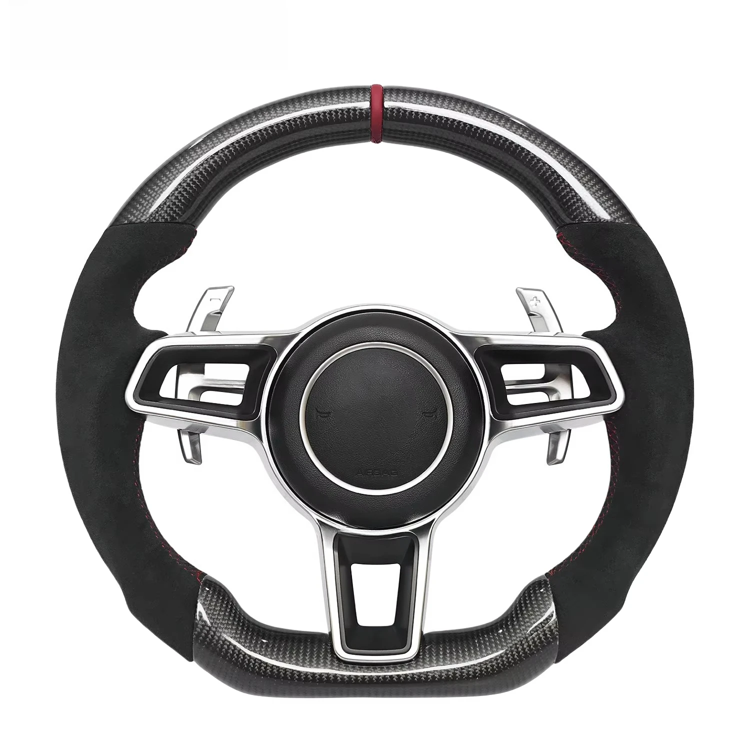 Customised Carbon Fibre Steering Wheel For Porsches Anamera Macan Cayenne Taycan 718 Cayman GT4 RS 911 Carrera Targa 911 GT3 RS
Customised Carbon Fibre Steering Wheel For Porsches Anamera Macan Cayenne Taycan 718 Cayman GT4 RS 911 Carrera Targa 911 GT3 RS