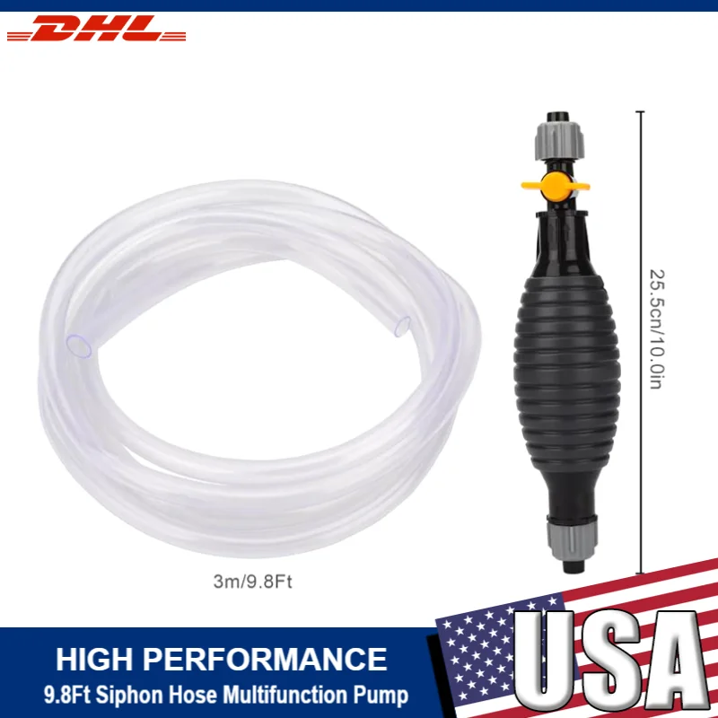 9,8 фута сифонный шланг, многофункциональный насос, масло, вода, бензин, перекачка топлива, ручной насос для бензина, топлива, дизельного топлива, жидкости, воды
9,8 фута сифонный шланг, многофункциональный насос, масло, вода, бензин, перекачка топлива, ручной насос для бензина, топлива, дизельного топлива, жидкости, воды