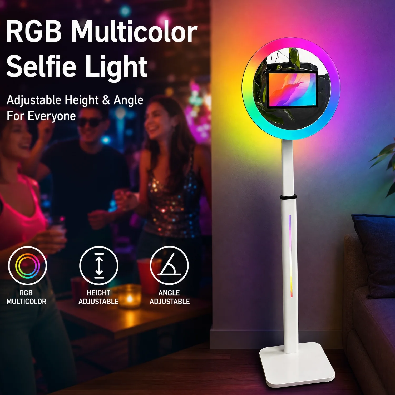 Adjustable Height iPad Photo Booth for iPad 10.5in'' 11in'' 12.9in 3-6th Selfie Photobooth Machine with Flight Box for Parties Events Wedding Photobooth Machine
Adjustable Height iPad Photo Booth for iPad 10.5in'' 11in'' 12.9in 3-6th Selfie Photobooth Machine with Flight Box for Parties Events Wedding Photobooth Machine