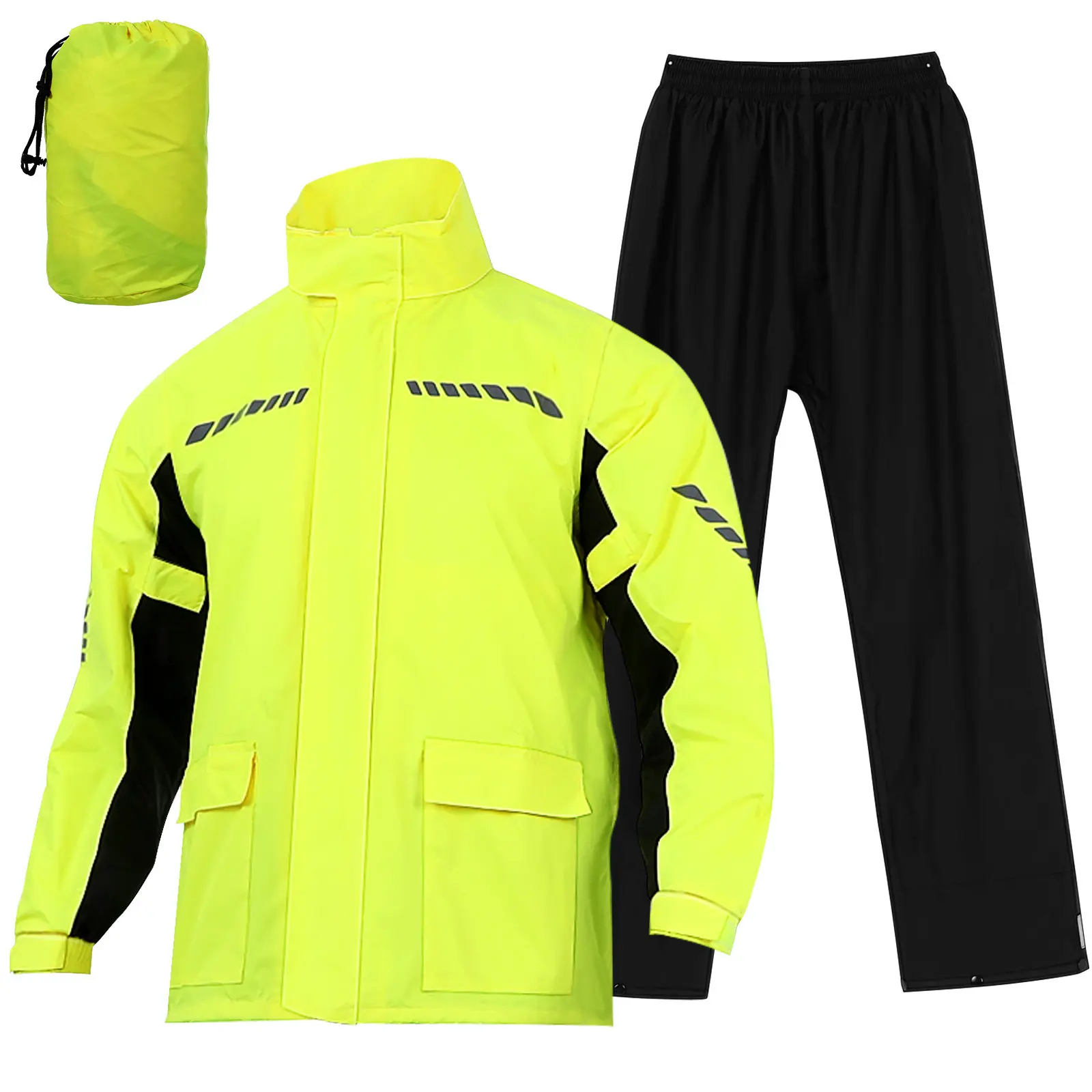 1Set Men's Outdoor Reflective Cycling Rain Suit Waterproof Motorcycle Raincoat Pants Shoe Covers Heavy Rain Motorcycle Raincoat
1Set Men's Outdoor Reflective Cycling Rain Suit Waterproof Motorcycle Raincoat Pants Shoe Covers Heavy Rain Motorcycle Raincoat