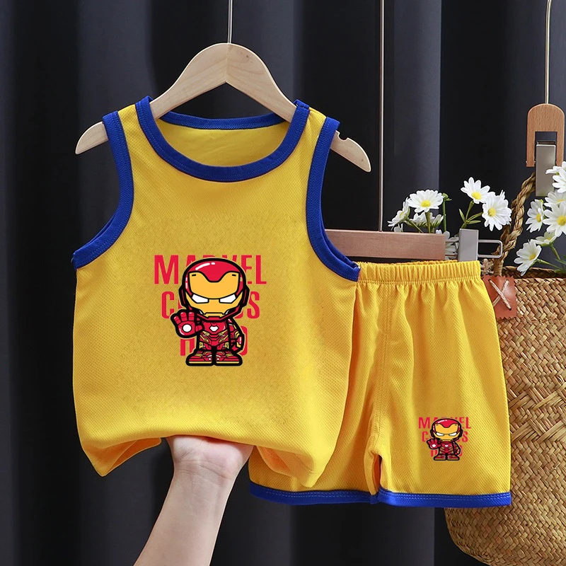 Children's Quick-Dry Mesh Iron Man Vest Shorts Set - Superhero Summer Playtime Essentials
Children's Quick-Dry Mesh Iron Man Vest Shorts Set - Superhero Summer Playtime Essentials