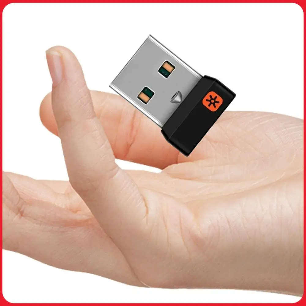 USB Receiver Connects Up To 6 Devices USB Adapter Mouse Receiver Adapter for Logitech Unifying Mouse Keyboard