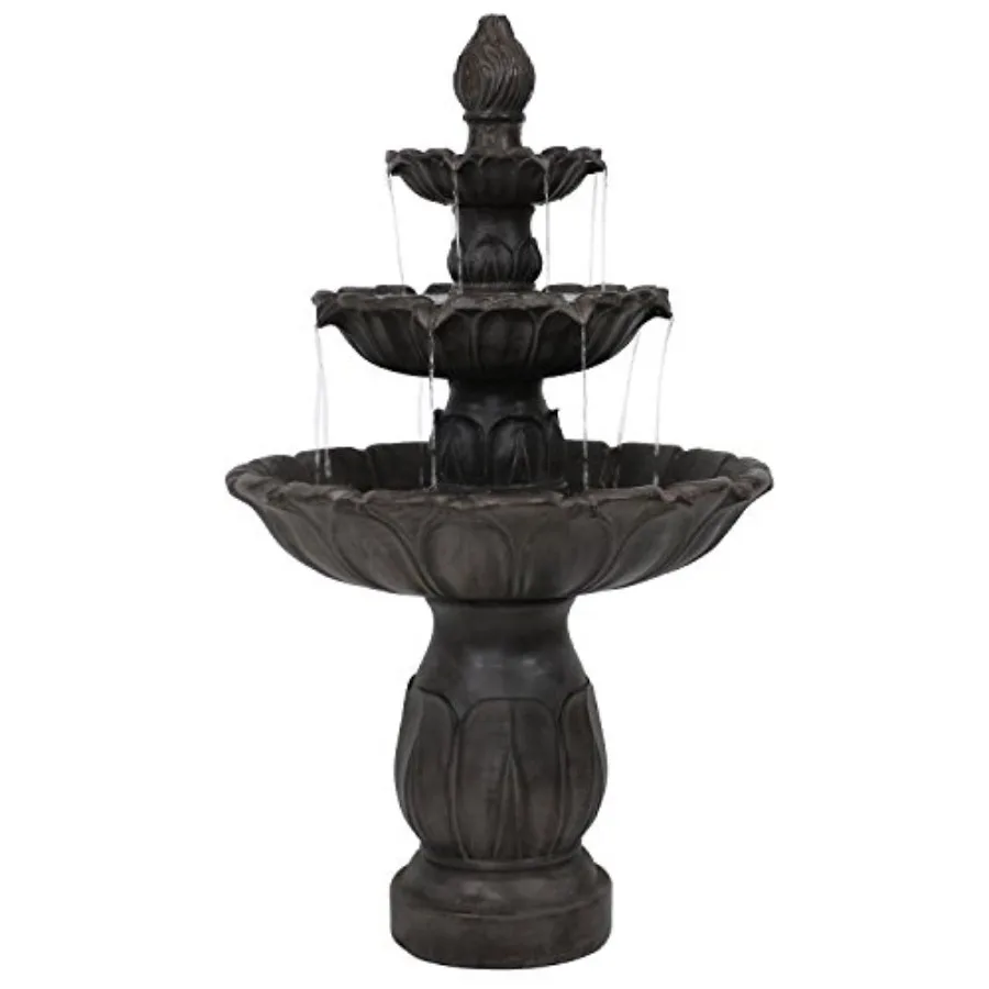 Sunnydaze Classic Tulip 46 Tiered Outdoor Water Fountain - 3-Tiered Outdoor Fountain for Garden, Patio, or Backyard - Dark Brow
Sunnydaze Classic Tulip 46 Tiered Outdoor Water Fountain - 3-Tiered Outdoor Fountain for Garden, Patio, or Backyard - Dark Brow