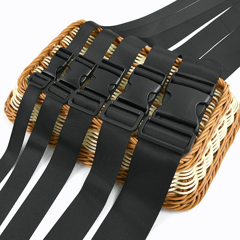 1-5Sets Black Plastic Buckles Strap Fastener Clips 20-50mm Backpack Side Release Buckle Dog Rings Nylon Webbing Adjuster Slider
1-5Sets Black Plastic Buckles Strap Fastener Clips 20-50mm Backpack Side Release Buckle Dog Rings Nylon Webbing Adjuster Slider