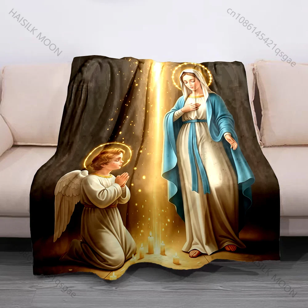 Angel praying with holy light Virgin Mary Print Believer Pray blanket Warm soft flannel material suitable for all seasons gift
Angel praying with holy light Virgin Mary Print Believer Pray blanket Warm soft flannel material suitable for all seasons gift