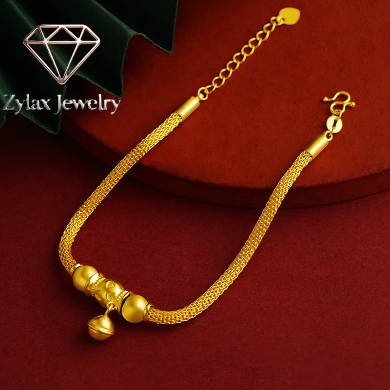 Zylax Jewelry 24K Gold Adjustable Bell Bracelet Women AU999-24K forged, AU999 certified, adjustable+pure gold combo, gentle & li
Zylax Jewelry 24K Gold Adjustable Bell Bracelet Women AU999-24K forged, AU999 certified, adjustable+pure gold combo, gentle & li