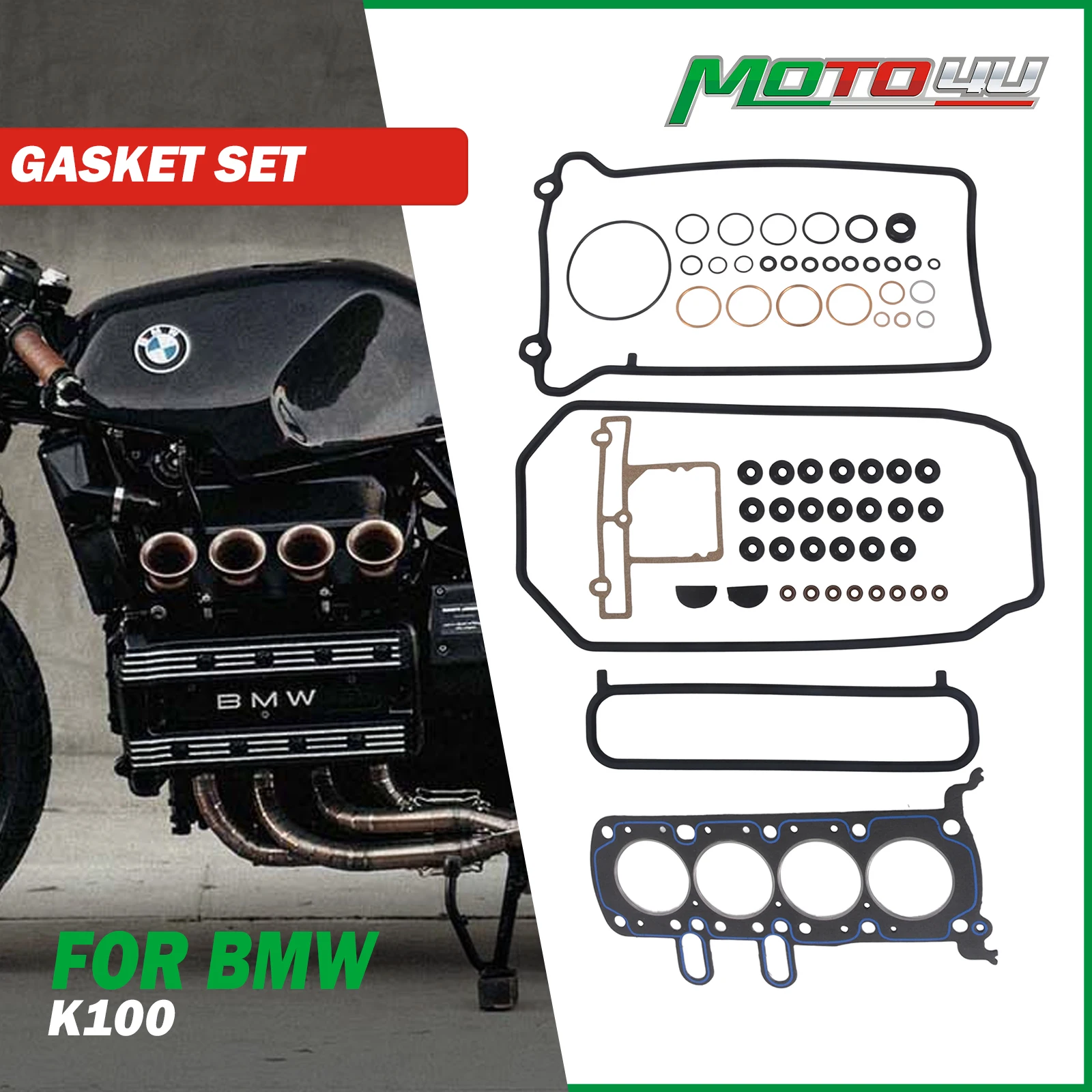 For BMW K100 K100RS K100RT K100LT 1983-1990 Complete Gasket Set Incloudes Valve Cap Gasket Motorcycle Rubber Kit Full Set
For BMW K100 K100RS K100RT K100LT 1983-1990 Complete Gasket Set Incloudes Valve Cap Gasket Motorcycle Rubber Kit Full Set