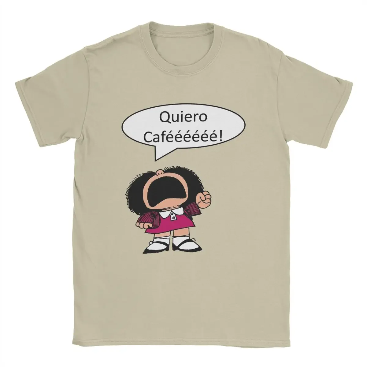 Mafalda Coffee T Shirts Men's Cotton Leisure T-Shirts O Neck Tee Shirt Short Sleeve Tops Printed
Mafalda Coffee T Shirts Men's Cotton Leisure T-Shirts O Neck Tee Shirt Short Sleeve Tops Printed