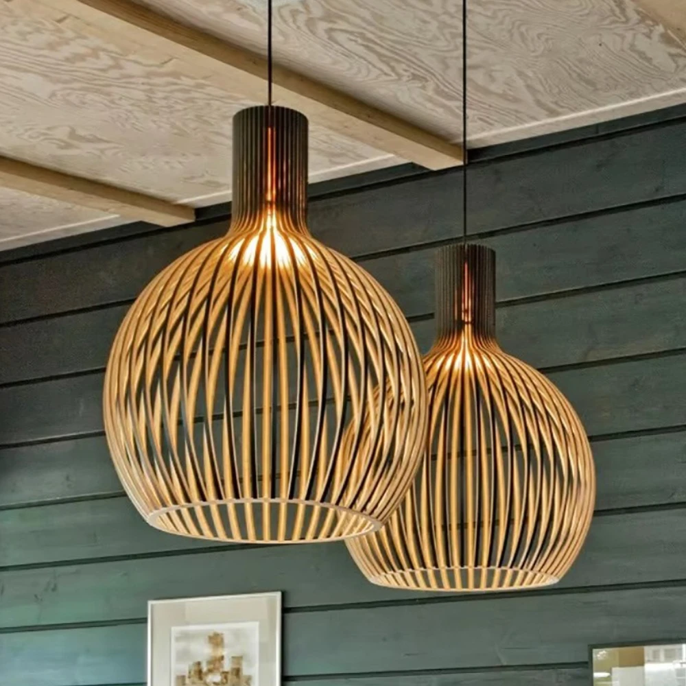 Japanese-style Wooden Birdcage Restaurant Chandelier Retro New Chinese Lantern and Zen-inspired Bedside Lamp for Homestay
Japanese-style Wooden Birdcage Restaurant Chandelier Retro New Chinese Lantern and Zen-inspired Bedside Lamp for Homestay