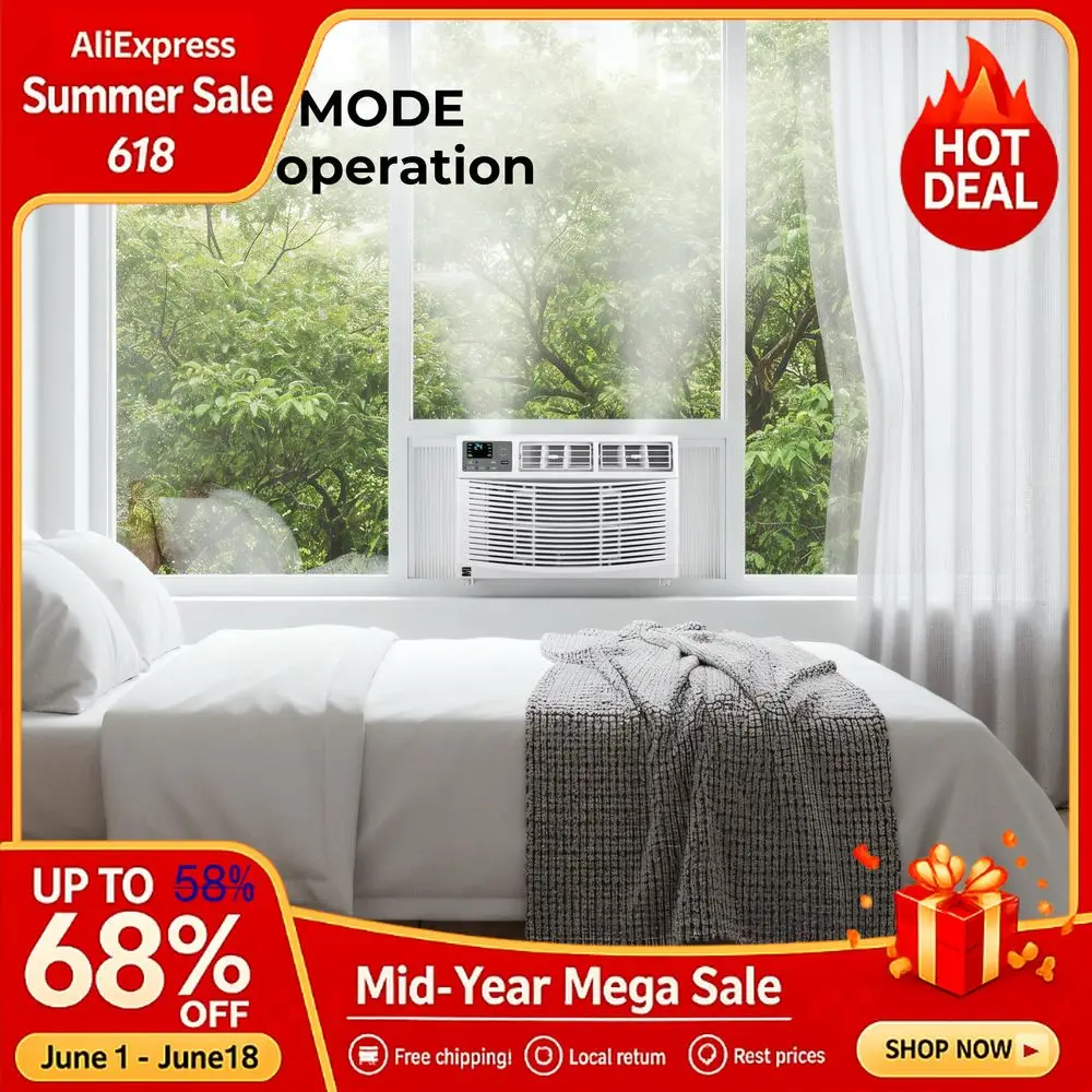 KM8KR 8,000 BTU Window Air Conditioner for Medium Rooms up to 350 Sq. Ft. Quiet Cooling, Remote Control, Easy Install, Custom
KM8KR 8,000 BTU Window Air Conditioner for Medium Rooms up to 350 Sq. Ft. Quiet Cooling, Remote Control, Easy Install, Custom