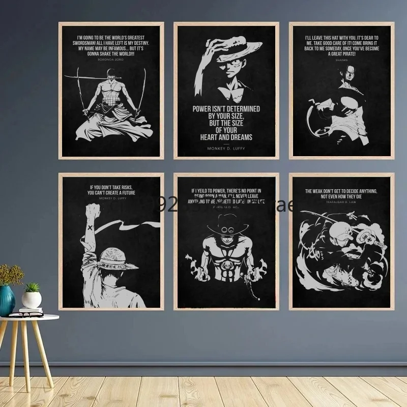 Vintage Hot-blooded Anime One Piece Luffy Zorro Watercolor Character Poster Suitable for Home Bedroom Decoration Canvas Painting
Vintage Hot-blooded Anime One Piece Luffy Zorro Watercolor Character Poster Suitable for Home Bedroom Decoration Canvas Painting