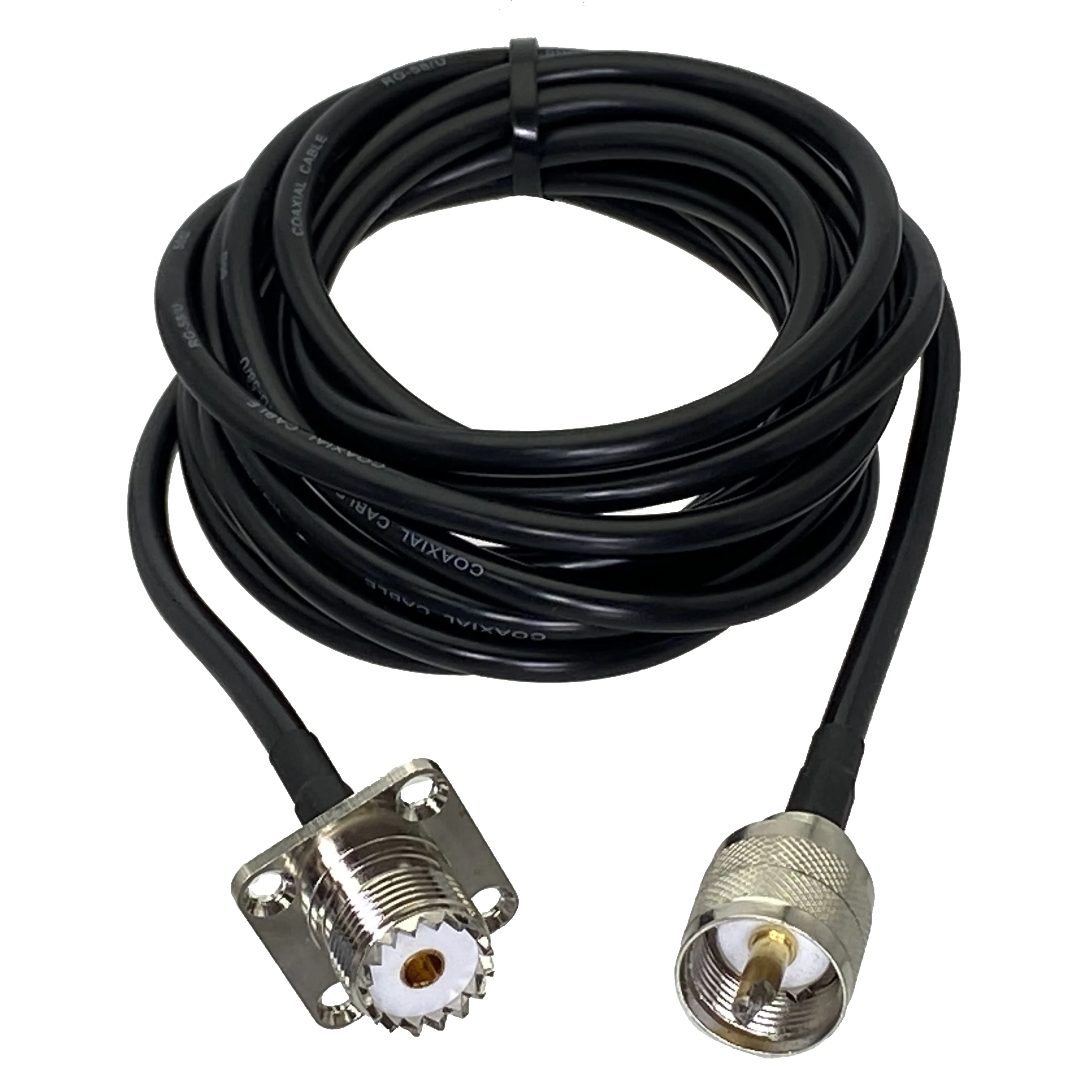 RG58 UHF PL259 Male plug to UHF SO239 Female jack Flange Connector Crimp RF Coaxial Jumper Pigtail Cable 6inch~50M
RG58 UHF PL259 Male plug to UHF SO239 Female jack Flange Connector Crimp RF Coaxial Jumper Pigtail Cable 6inch~50M