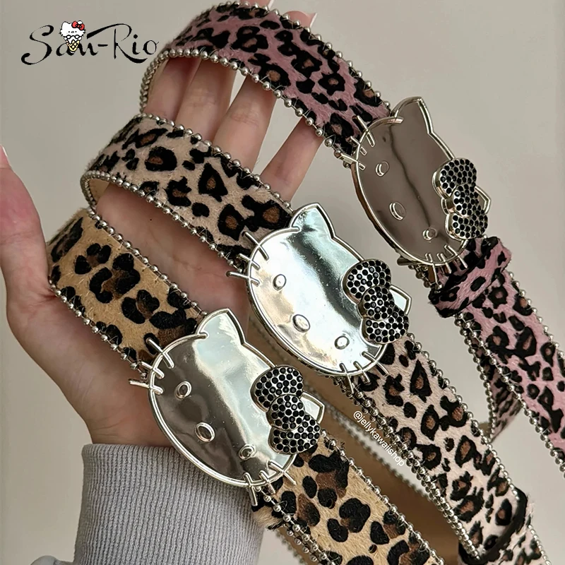 Hello Kitty Women's Leopard Print Belt Adjustable Crystal Belt Fashion Tylish for Daily Wear Rhinestone Belts Jeans Accessories
Hello Kitty Women's Leopard Print Belt Adjustable Crystal Belt Fashion Tylish for Daily Wear Rhinestone Belts Jeans Accessories