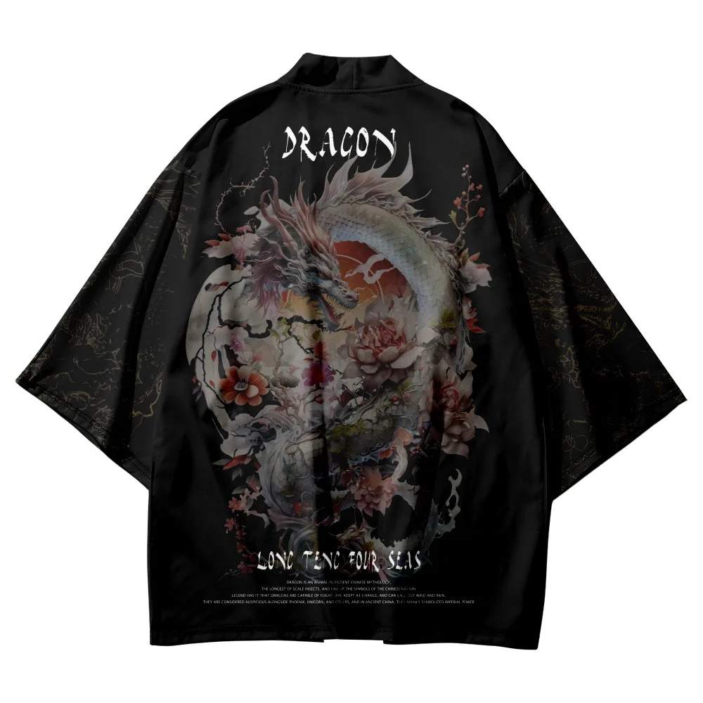 Anime Chinese Dragon Flowers Print Cardigan Haori Women Men Cosplay Yukata Clothing Japanese Harajuku Kimono Plus Size 6XL 5XL
Anime Chinese Dragon Flowers Print Cardigan Haori Women Men Cosplay Yukata Clothing Japanese Harajuku Kimono Plus Size 6XL 5XL