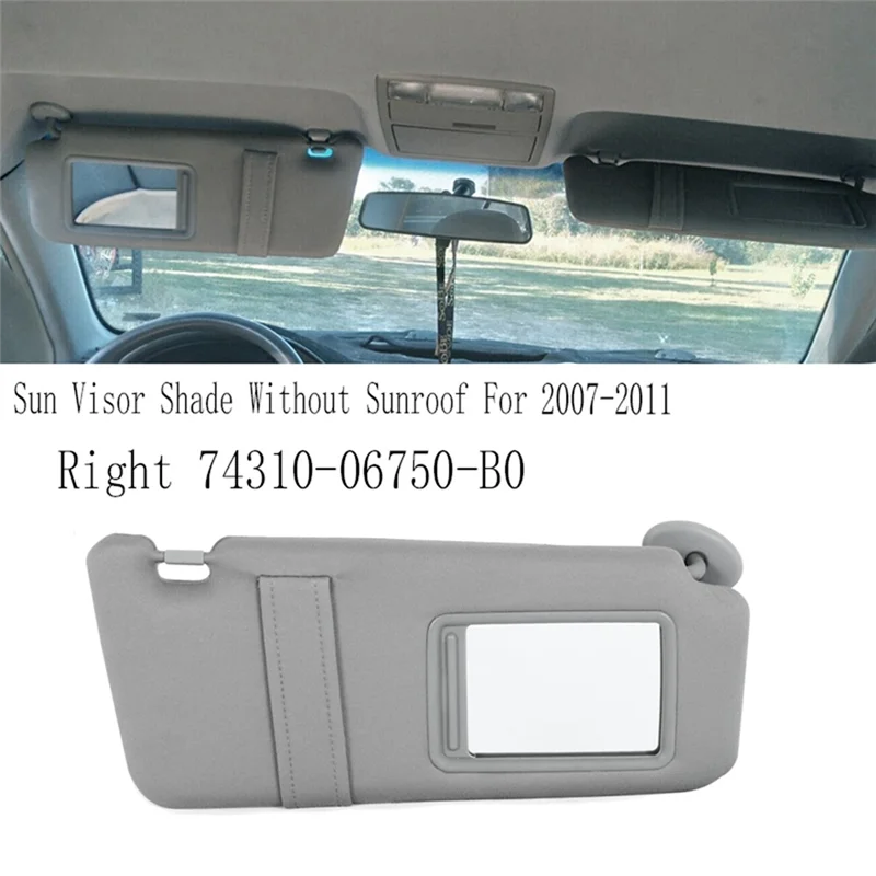 Sun Visor Shade Sun Visor Sun Visor For Toyota Camry 74310-06750-B0 74320-06780-B0 Left+Right
Sun Visor Shade Sun Visor Sun Visor For Toyota Camry 74310-06750-B0 74320-06780-B0 Left+Right