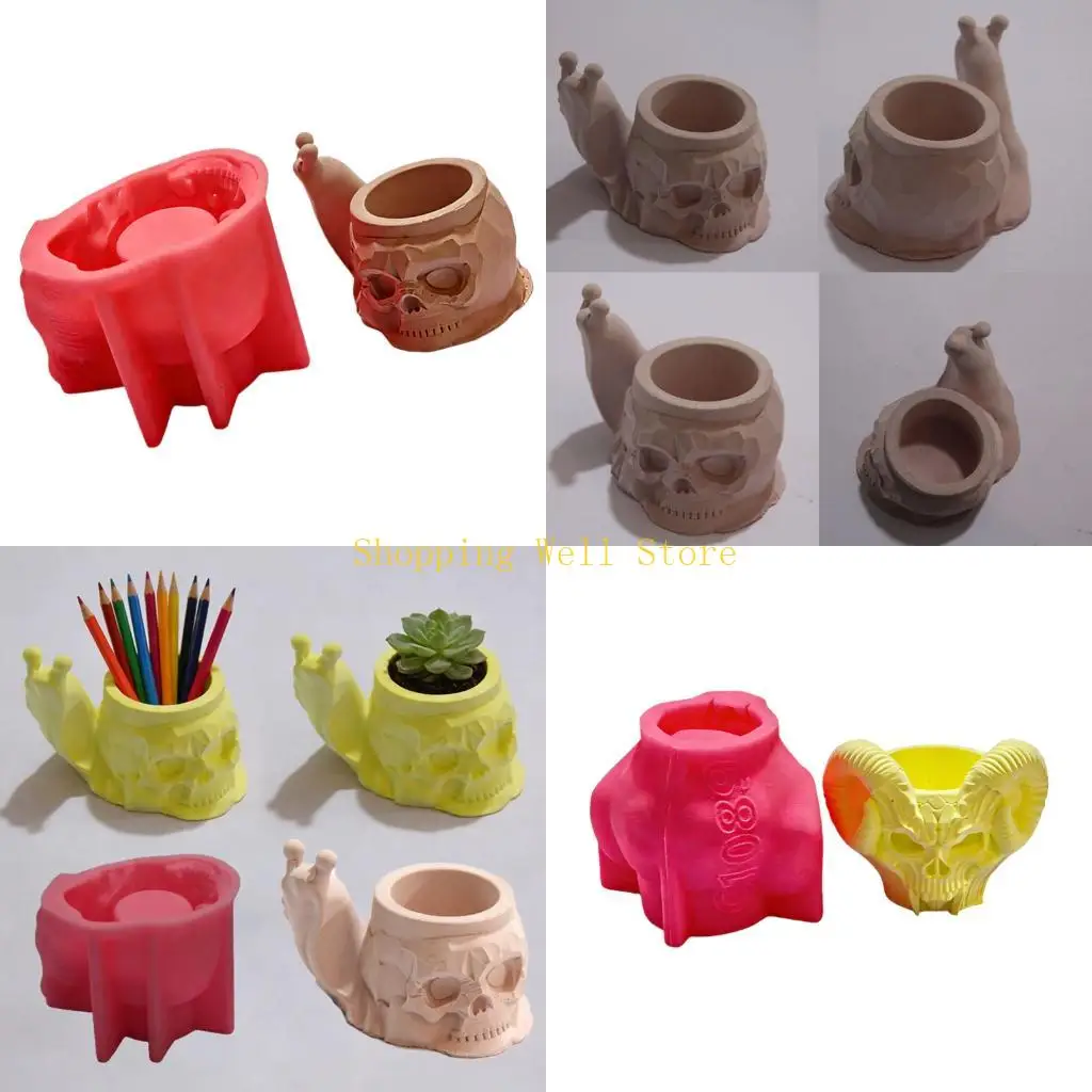 KX4B Artistic Snail Octopuses Pen Stand Silicone Mould For Handmade Craft As Home Decoration Or Gift
KX4B Artistic Snail Octopuses Pen Stand Silicone Mould For Handmade Craft As Home Decoration Or Gift