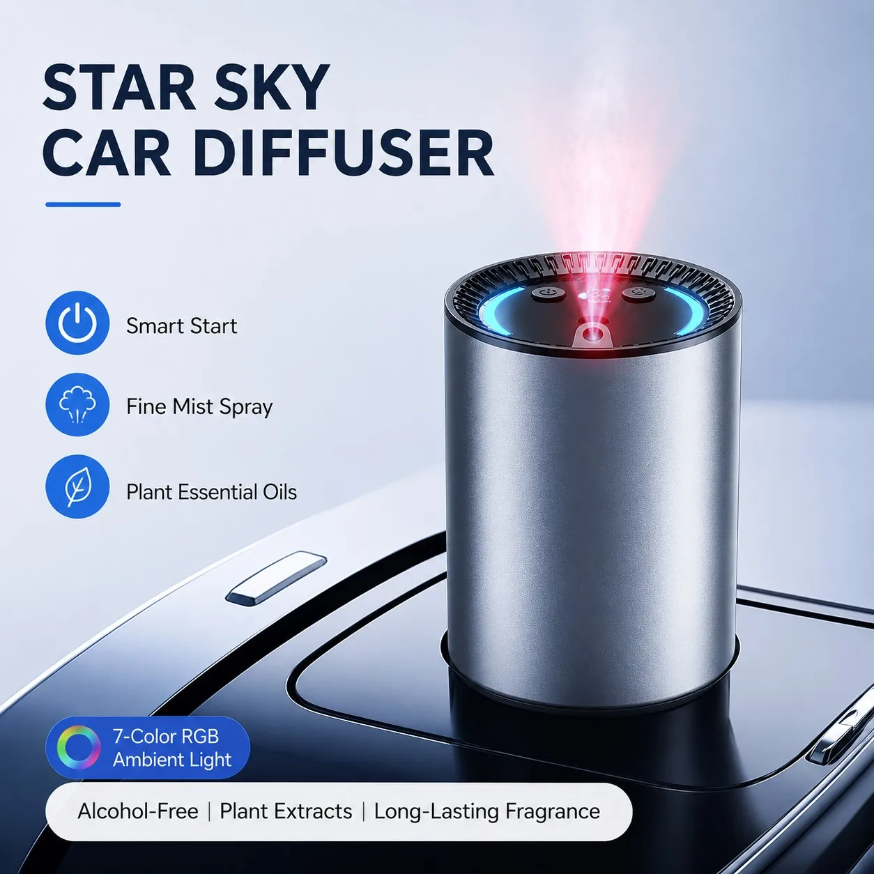 New Electric Car Air Freshener Car Interior Odor Remover Long-lasting Car Perfume Smart Air Purifier with Starry Sky Top
New Electric Car Air Freshener Car Interior Odor Remover Long-lasting Car Perfume Smart Air Purifier with Starry Sky Top