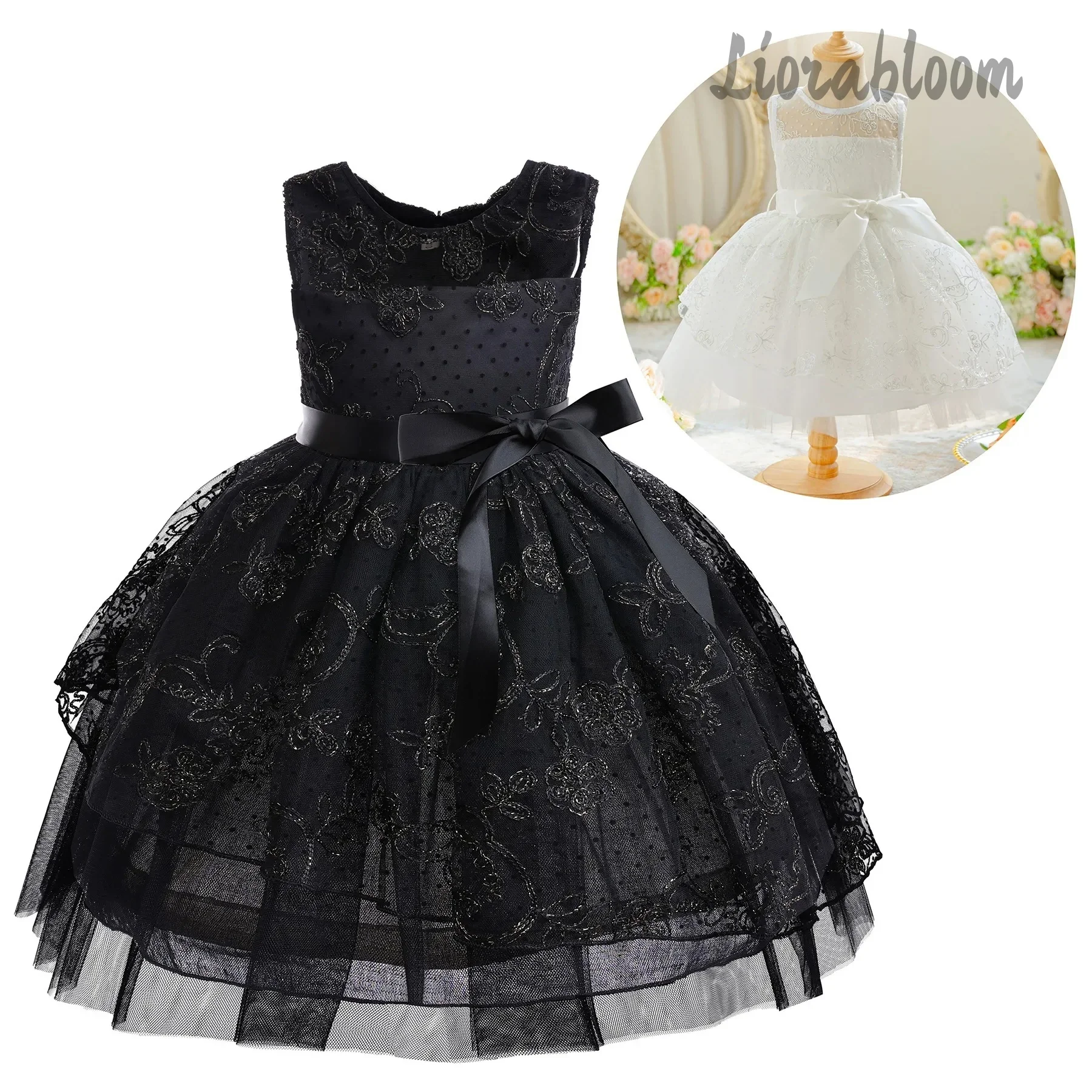 Custom Multi-Color Flower Girl Dress Custom Formal Knee-Length Dress with Large Bow Long Gown with Pleated Hem
Custom Multi-Color Flower Girl Dress Custom Formal Knee-Length Dress with Large Bow Long Gown with Pleated Hem
