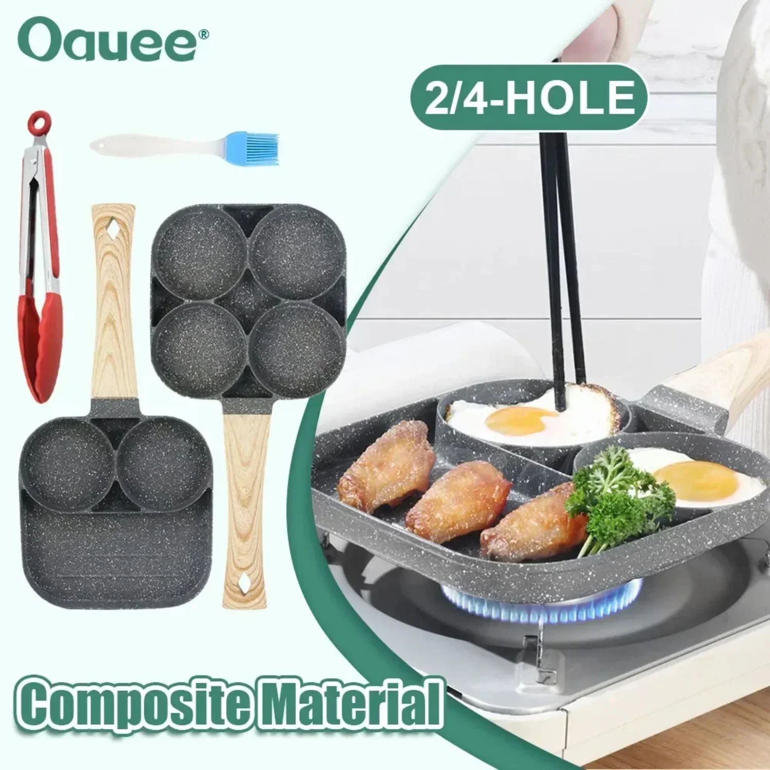 2/4-Hole Frying Pot Pan Thickened Omelet Pan Non-stick Egg Pancake Steak Pan Cooking Egg Ham Pans Breakfast Maker Cookware Pan
2/4-Hole Frying Pot Pan Thickened Omelet Pan Non-stick Egg Pancake Steak Pan Cooking Egg Ham Pans Breakfast Maker Cookware Pan