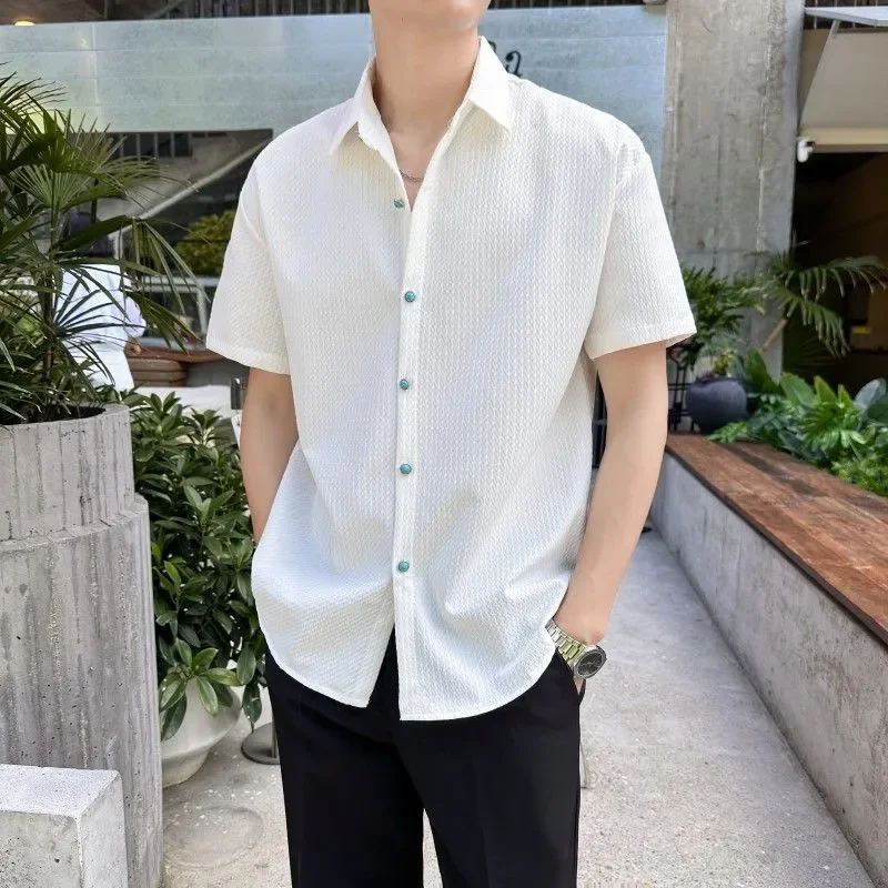 Men Old Money Boxy Short Sleeve Shirt Turquoise Clean Fit Button Up Summer Casual Top
Men Old Money Boxy Short Sleeve Shirt Turquoise Clean Fit Button Up Summer Casual Top
