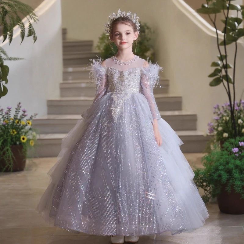 2026 Girls Party Evening Gown Costume Kids Birthday Princess Dress Stage Runway Host Piano Performance Pageant Children Outfit
2026 Girls Party Evening Gown Costume Kids Birthday Princess Dress Stage Runway Host Piano Performance Pageant Children Outfit