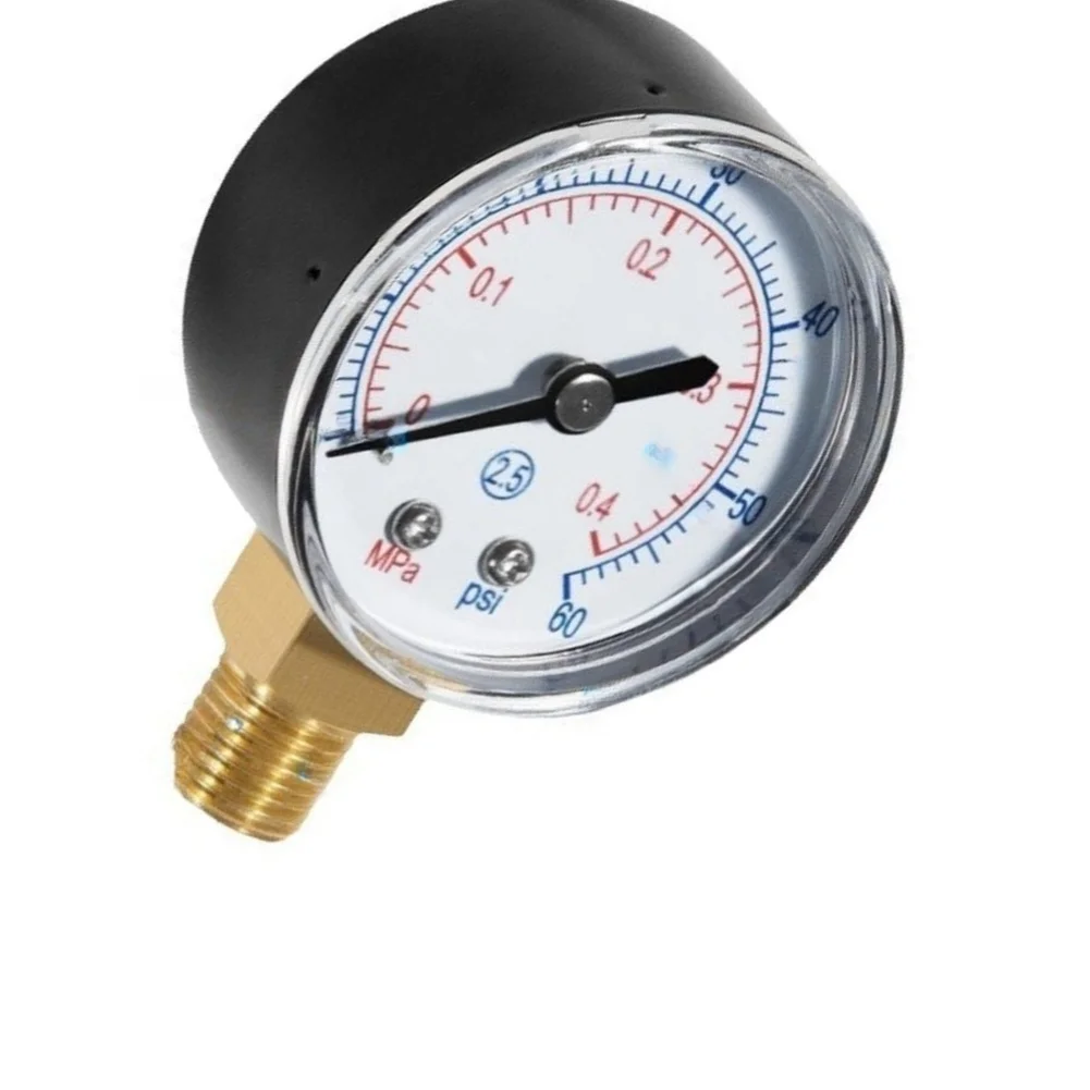 1/4 Inch NPT Pool Equipment Pressure Gauge with Hard Coated For crystal Lens and Dual Unit Display for Sand Filter Applications
1/4 Inch NPT Pool Equipment Pressure Gauge with Hard Coated For crystal Lens and Dual Unit Display for Sand Filter Applications