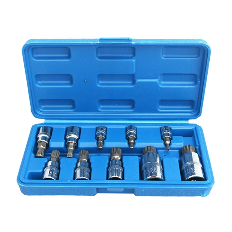 A58Z Twelve-Angle Sleeve Professional Tripartite Spline Drill Bit Replaceable Wrench Drill Sleeve Tamper Proof Car Kit
A58Z Twelve-Angle Sleeve Professional Tripartite Spline Drill Bit Replaceable Wrench Drill Sleeve Tamper Proof Car Kit