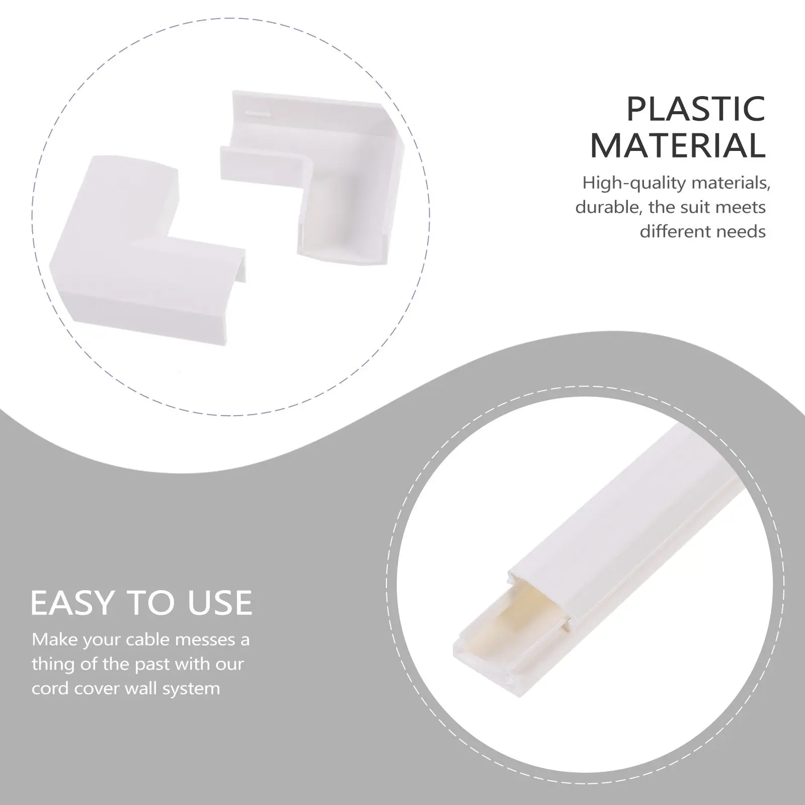 1Set Wall Cord Cover Cable Concealer Kit for Organizing Cables Wire Hider Raceway System Neat Finish Cable Concealer
1Set Wall Cord Cover Cable Concealer Kit for Organizing Cables Wire Hider Raceway System Neat Finish Cable Concealer