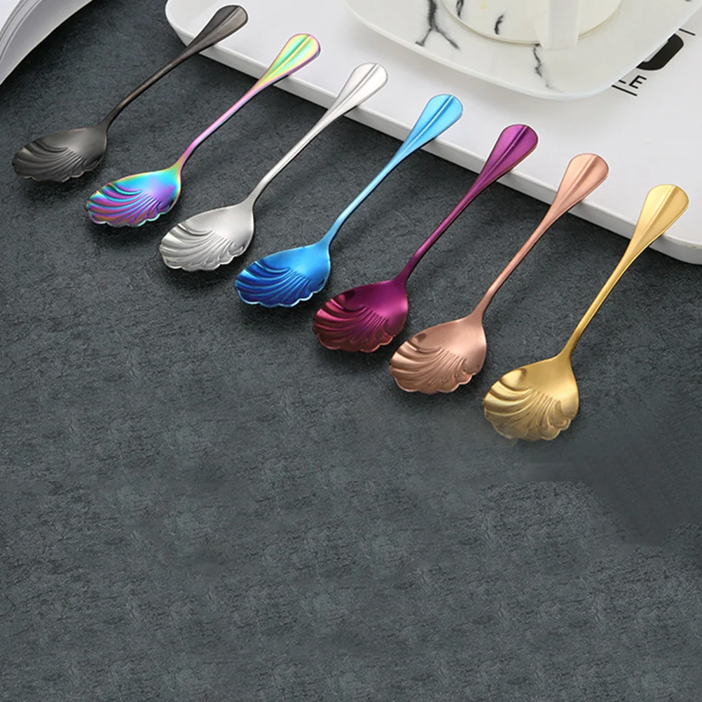3Pcs Gold Shell Design Long Handle Stirring Spoons Stainless Steel Mixing Spoons for Milk Tea Cocktail Ice Cream
3Pcs Gold Shell Design Long Handle Stirring Spoons Stainless Steel Mixing Spoons for Milk Tea Cocktail Ice Cream